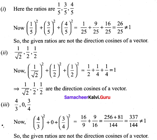 Samacheer Kalvi 11th Maths Solutions Chapter 8 Vector Algebra - I Ex 8.2 2