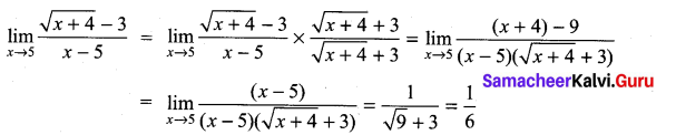 Samacheer Kalvi 11th Maths Solutions Chapter 9 Limits and Continuity Ex 9.2 10