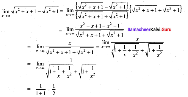 Samacheer Kalvi 11th Maths Solutions Chapter 9 Limits and Continuity Ex 9.3 24