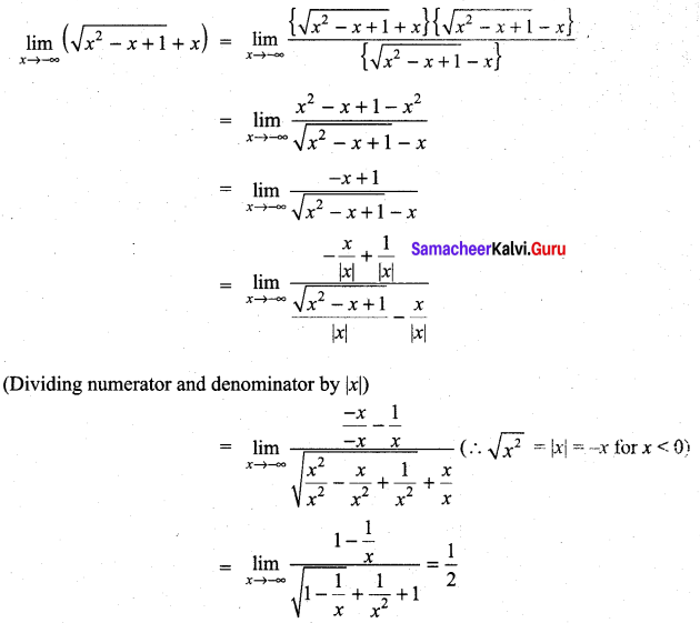 Samacheer Kalvi 11th Maths Solutions Chapter 9 Limits and Continuity Ex 9.3 30