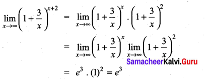 Samacheer Kalvi 11th Maths Solutions Chapter 9 Limits and Continuity Ex 9.4 10