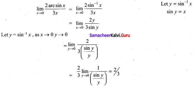 Samacheer Kalvi 11th Maths Solutions Chapter 9 Limits and Continuity Ex 9.4 25