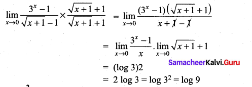 Samacheer Kalvi 11th Maths Solutions Chapter 9 Limits and Continuity Ex 9.4 33