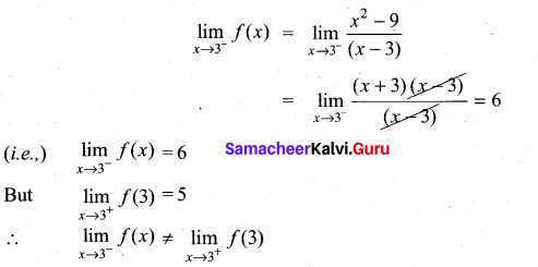 Samacheer Kalvi 11th Maths Solutions Chapter 9 Limits and Continuity Ex 9.5 14