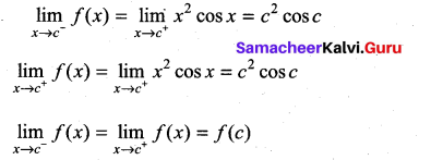 Samacheer Kalvi 11th Maths Solutions Chapter 9 Limits and Continuity Ex 9.5 2