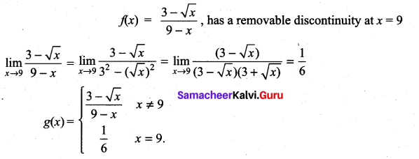 Samacheer Kalvi 11th Maths Solutions Chapter 9 Limits and Continuity Ex 9.5 33