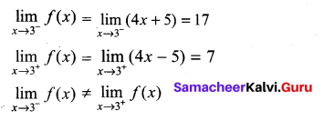 Samacheer Kalvi 11th Maths Solutions Chapter 9 Limits and Continuity Ex 9.5 4