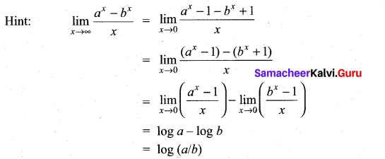 Samacheer Kalvi 11th Maths Solutions Chapter 9 Limits and Continuity Ex 9.6 14
