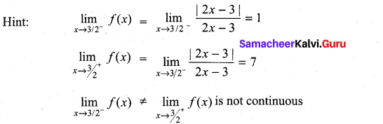 Samacheer Kalvi 11th Maths Solutions Chapter 9 Limits and Continuity Ex 9.6 42