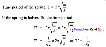 Samacheer Kalvi 11th Physics Solutions Chapter 10 Oscillations 11