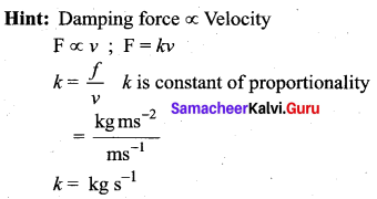Samacheer Kalvi 11th Physics Solutions Chapter 10 Oscillations 42