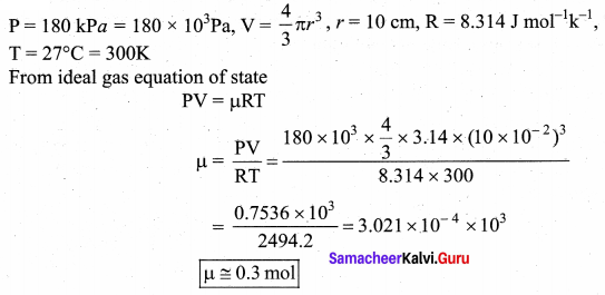 Samacheer Kalvi 11th Physics Solutions Chapter 8 Heat and Thermodynamics 2211