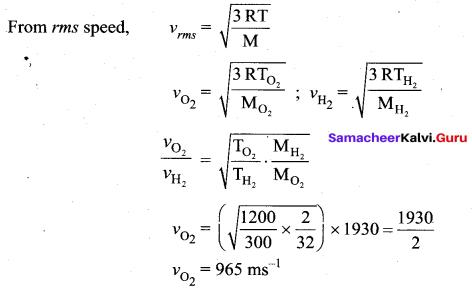 Samacheer Kalvi 11th Physics Solutions Chapter 9 Kinetic Theory of Gases 103