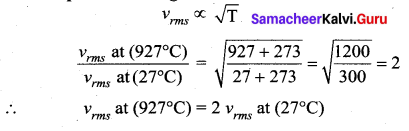 Samacheer Kalvi 11th Physics Solutions Chapter 9 Kinetic Theory of Gases 116