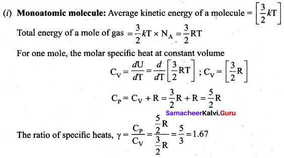 Samacheer Kalvi 11th Physics Solutions Chapter 9 Kinetic Theory of Gases 42