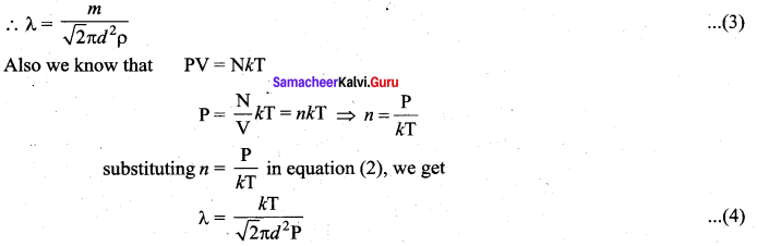 Samacheer Kalvi 11th Physics Solutions Chapter 9 Kinetic Theory of Gases 46
