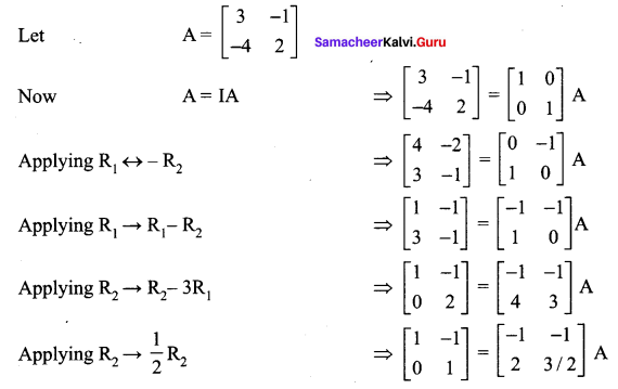 Samacheer Kalvi 12th Maths Solutions Chapter 1 Applications of Matrices and Determinants Ex 1.1 245