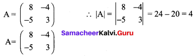 Samacheer Kalvi 12th Maths Solutions Chapter 1 Applications of Matrices and Determinants Ex 1.1 Q6