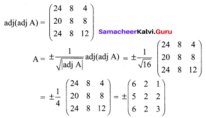 Samacheer Kalvi 12th Maths Solutions Chapter 1 Applications of Matrices and Determinants Ex 1.1 Q8.2