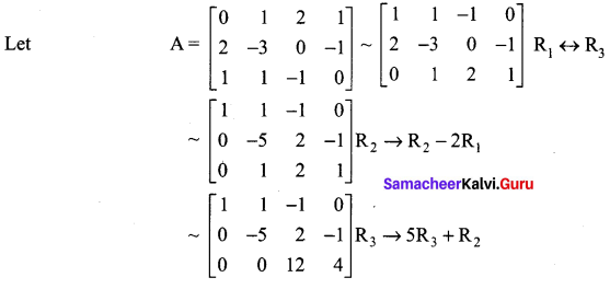 Samacheer Kalvi 12th Maths Solutions Chapter 1 Applications of Matrices and Determinants Ex 1.2 3