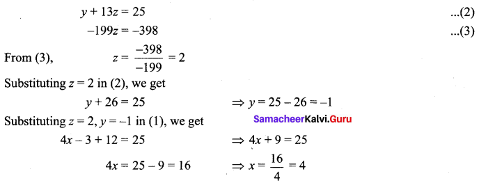Samacheer Kalvi 12th Maths Solutions Chapter 1 Applications of Matrices and Determinants Ex 1.5 3