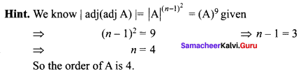 Samacheer Kalvi 12th Maths Solutions Chapter 1 Applications of Matrices and Determinants Ex 1.8 Q1