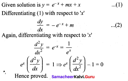 Samacheer Kalvi 12th Maths Solutions Chapter 10 Ordinary Differential Equations Ex 10.4 6