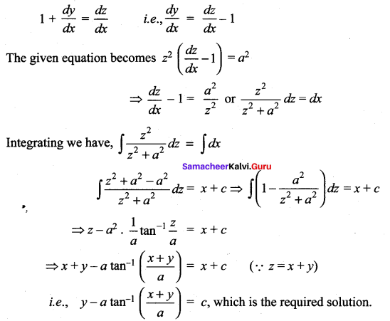 Samacheer Kalvi 12th Maths Solutions Chapter 10 Ordinary Differential Equations Ex 10.5 29