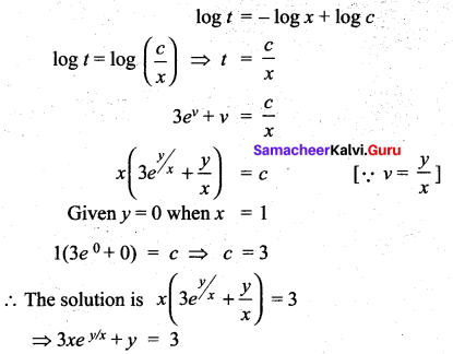 Samacheer Kalvi 12th Maths Solutions Chapter 10 Ordinary Differential Equations Ex 10.6 24
