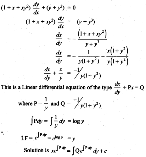 Samacheer Kalvi 12th Maths Solutions Chapter 10 Ordinary Differential Equations Ex 10.7 29