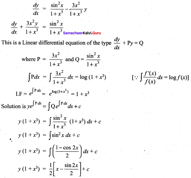 Samacheer Kalvi 12th Maths Solutions Chapter 10 Ordinary Differential Equations Ex 10.7 37