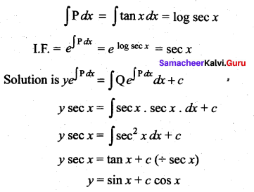 Samacheer Kalvi 12th Maths Solutions Chapter 10 Ordinary Differential Equations Ex 10.7 4