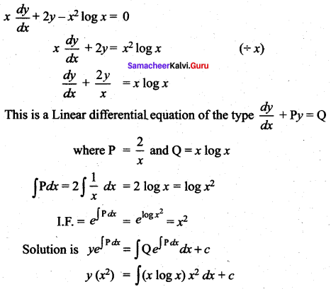 Samacheer Kalvi 12th Maths Solutions Chapter 10 Ordinary Differential Equations Ex 10.7 43