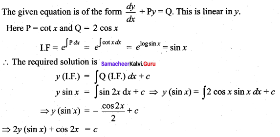 Samacheer Kalvi 12th Maths Solutions Chapter 10 Ordinary Differential Equations Ex 10.7 48