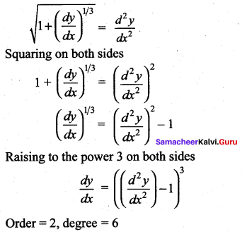 Samacheer Kalvi 12th Maths Solutions Chapter 10 Ordinary Differential Equations Ex 10.9 512
