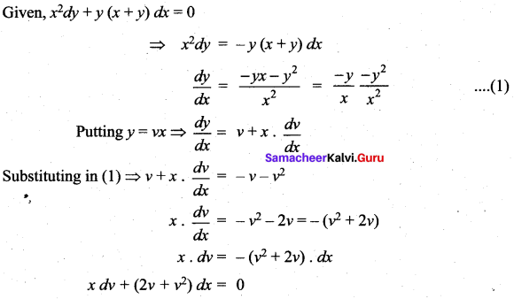 Samacheer Kalvi 12th Maths Solutions Chapter 10 Ordinary Differential Equations Ex 10.9 57