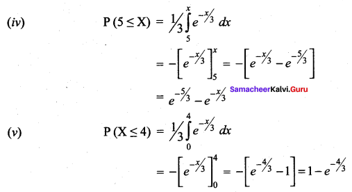Samacheer Kalvi 12th Maths Solutions Chapter 11 Probability Distributions Ex 11.3 12
