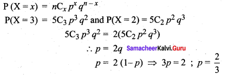 Samacheer Kalvi 12th Maths Solutions Chapter 11 Probability Distributions Ex 11.5 23