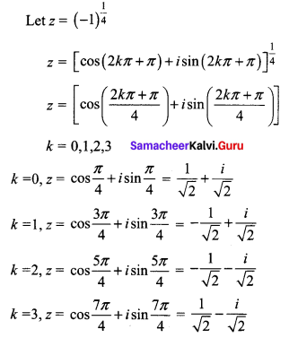 Samacheer Kalvi 12th Maths Solutions Chapter 2 Complex Numbers Ex 2.8 Q10