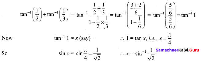 Samacheer Kalvi 12th Maths Solutions Chapter 4 Inverse Trigonometric Functions Ex 4.6 33