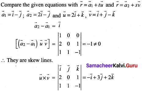 Samacheer Kalvi 12th Maths Solutions Chapter 6 Applications of Vector Algebra Ex 6.5 18