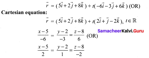 Samacheer Kalvi 12th Maths Solutions Chapter 6 Applications of Vector Algebra Ex 6.5 3