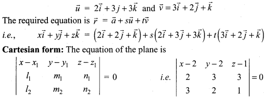 Samacheer Kalvi 12th Maths Solutions Chapter 6 Applications of Vector Algebra Ex 6.7 11