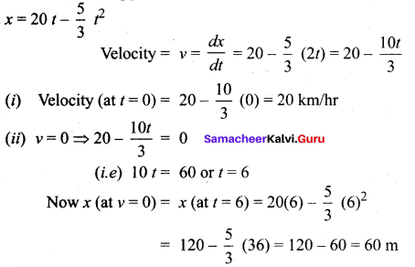 Samacheer Kalvi 12th Maths Solutions Chapter 7 Applications of Differential Calculus Ex 7.1 18