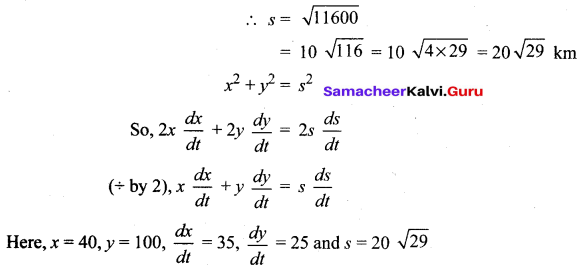 Samacheer Kalvi 12th Maths Solutions Chapter 7 Applications of Differential Calculus Ex 7.1 21