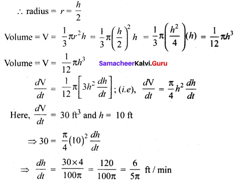 Samacheer Kalvi 12th Maths Solutions Chapter 7 Applications of Differential Calculus Ex 7.1 23