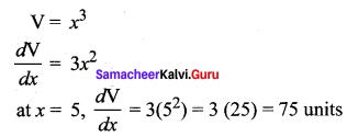 Samacheer Kalvi 12th Maths Solutions Chapter 7 Applications of Differential Calculus Ex 7.1 6