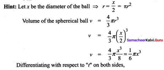 Samacheer Kalvi 12th Maths Solutions Chapter 7 Applications of Differential Calculus Ex 7.10 36
