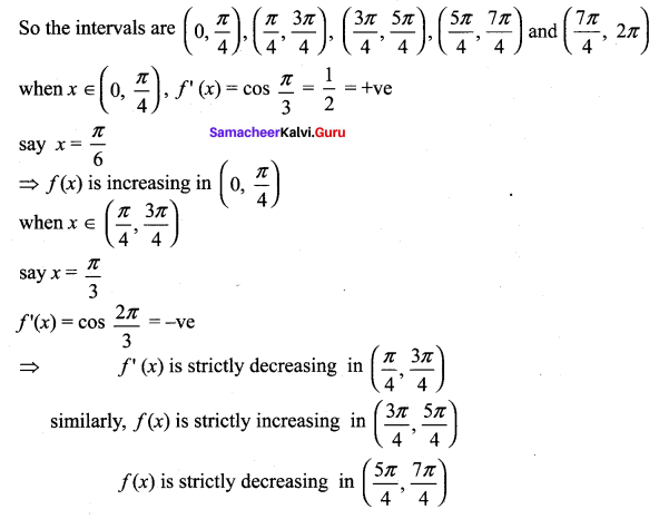 Samacheer Kalvi 12th Maths Solutions Chapter 7 Applications of Differential Calculus Ex 7.6 12