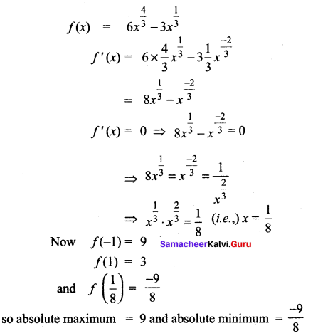 Samacheer Kalvi 12th Maths Solutions Chapter 7 Applications of Differential Calculus Ex 7.6 3